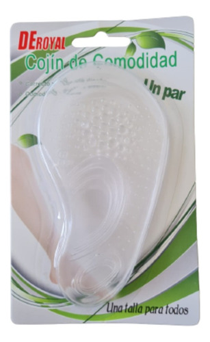 Imagen 4 de 4 de Plantilla Silicona Metatarso Con Pivote Planta Pie 1 Par