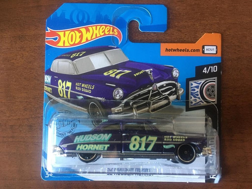 Hudson Hornet 52 Hot Wheels 1/64 Lacrado - Roxo Lote 2020