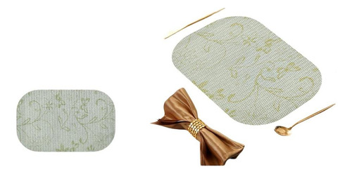 Set De 6 Individuales De Mesa Mantel Rectangular