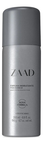 O Boticário Zaad Espuma De Barbear Hidratante