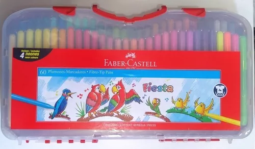 Plumones SuperSoft Punta Pincel x 6 Faber Castell – Liberacrea