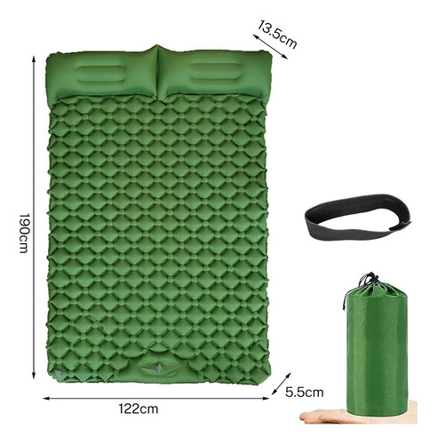 Inflable Colchón Portátil Acampar Dormir Doble Ultraligera