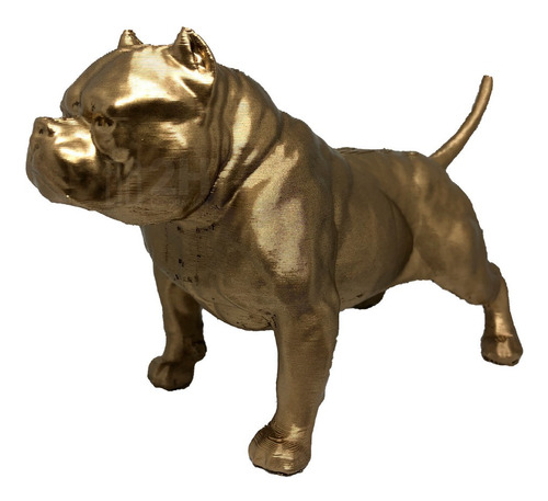 Estatua Figura Perro American Bully Dog Diseño Decoración