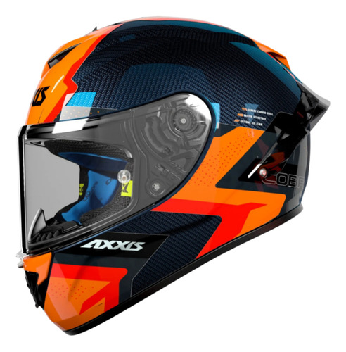 Casco Integral Axxis Cobra Carbon Prelude