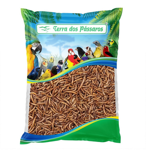 Larvas De Tenébrio Comum Desidratada - Pequeno - 200g