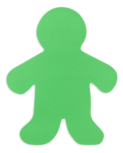 Recortes De Papel Formas De Personas 5 Colores 100 Unidades