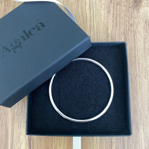 Imagen 8 de 10 de Pulsera Aro Ch De Plata .925 Agálea Joyería