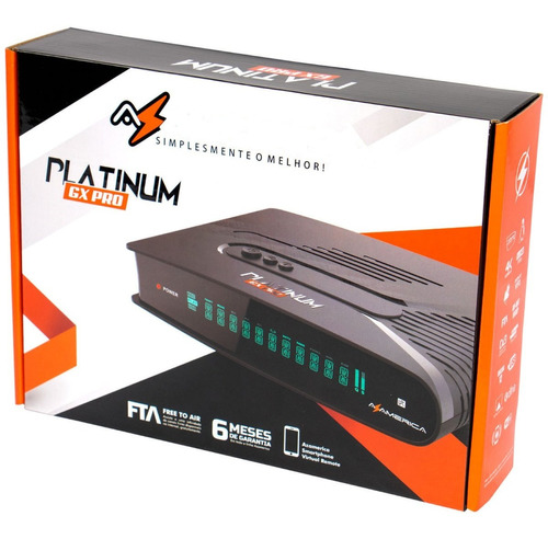 Fta Receiver Platinum Gx Pro Twin Wi-fi H.265 Full Hd