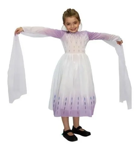 Disfraz Elsa Frozen 2 Coronacion Blanco Talle 1 5 6 A os