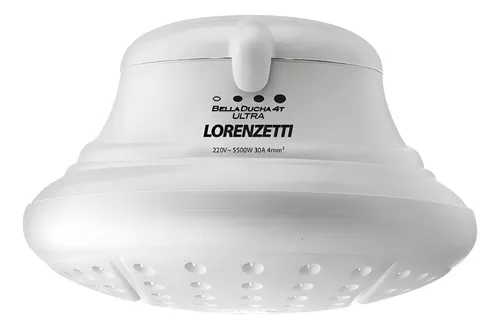 Chuveiro Ducha Bella Ducha 4t Ultra - Lorenzetti Cor Branco 6800w
