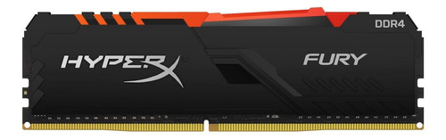 Memória RAM Fury DDR4 RGB color preto  8GB 1 HyperX HX432C16FB3A/8