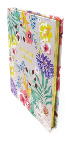 Imagem 5 de 6 de Caderno Brochura Capa Dura 80 Folhas Floral Explore Up4