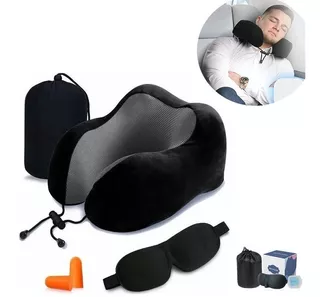 Cojín De Cuello Cómodo, Almohada Viaje Espuma Viscoelástica