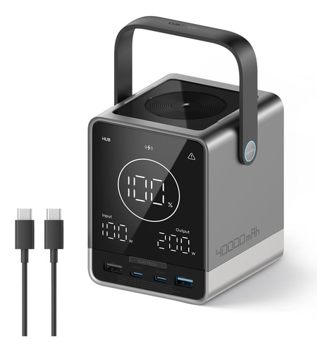 Cuktech 30 Power Bank 40,000mah, 300w Salida Múltiple Para H