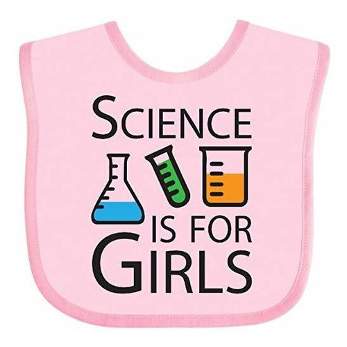 Baberos Para Bebé Inktastic Science Is For Girls Baby Bib Pi