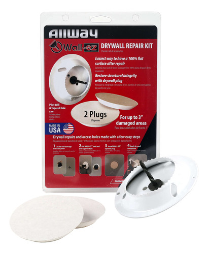 Allway Wek2 Wall-ez Kit De Reparacin De Paneles De Yeso Con