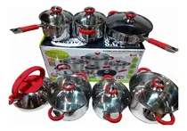 Comprar  Ollas Valeska Acero Inoxidable 13 Pcs Con Tetera Silvadora