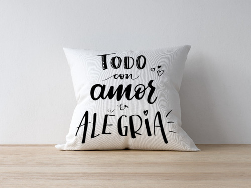 Almohadon 33*33  Frases Motivadoras 4 Lote X 10