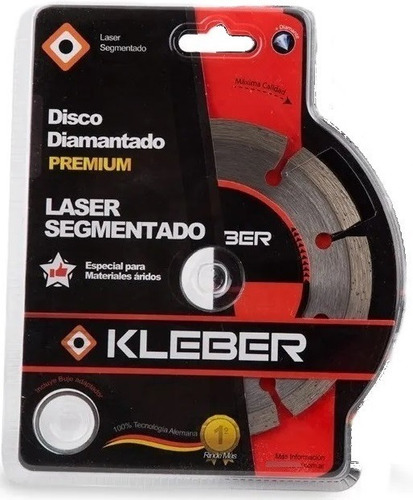 Disco Diamantado Laser Segment 115mm Kleber P Mayor (x 5 Un)