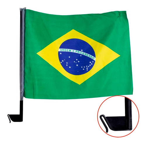 Bandeira Brasil Patriota Copa Mundo Eleição Vidro Carro 05pç