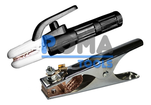 Kit Pinza De Maza + Pinza Portaelectrodos Soldadora 500 Amp