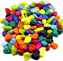 Comprar Pedrinhas\u002Fcascalho Neon Mix Coloridas Decoração De Aquários