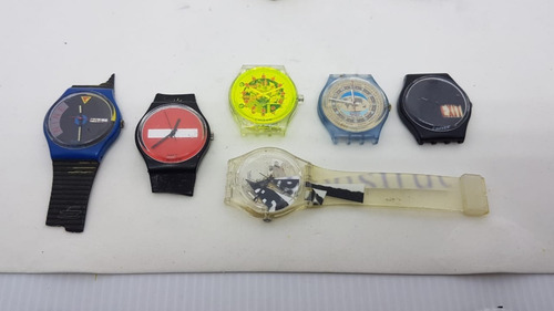 Lote Com 9 Relogios Swatch 3 Com E 6 Sem Pulseiras A14