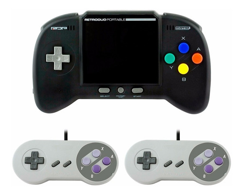 Retro Duo Portable V2.0 + 2 Controles Juega Nes Snes Supaboy