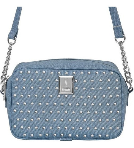 Bolsa Feminina Transversal Pequena Vizzano Cor Jeans