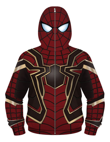 Chamarra Spider - Man Para Máscaras Infantiles De Halloween