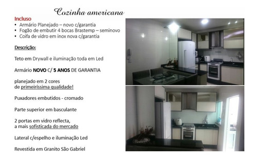 Pq N Oratório Santo André, Apto Sem Cond, 2 Dorms, 1 Vg, 56 M², Semi Mobiliádo. - 55682