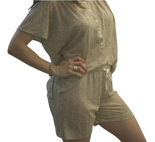 Imagen 2 de 5 de Short Alondra Morley De Algodon Verano Dama Pijama Jelue