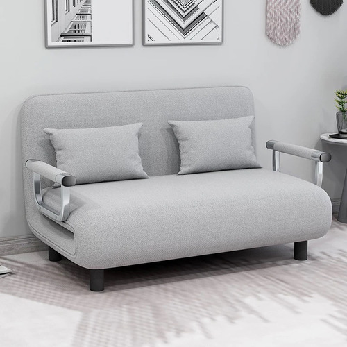 Sofa Cama Extendible Gris 