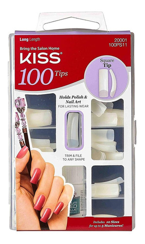 Kiss - 100 Uñas Acrilicas Planas | Envío gratis
