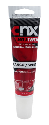 Silicon Uso General 85 Ml Para Interior Y Exterior Negro