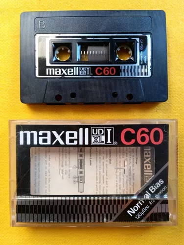 Fita K7 Vintage Colecionador Maxell Ud Xl I C60 Bazar Mks