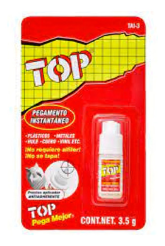 Adhesivo Instantaneo Uso General En Gotero 3g 12 Piezas Color Transparente