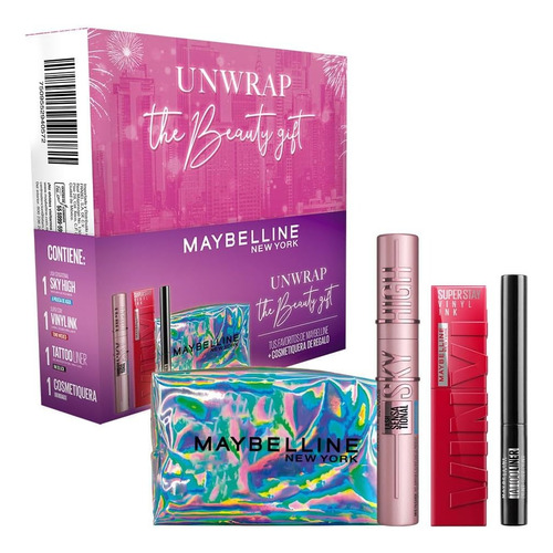 Kit Tus Favoritos De Maybelline Y Cosmetiquera De Regalo