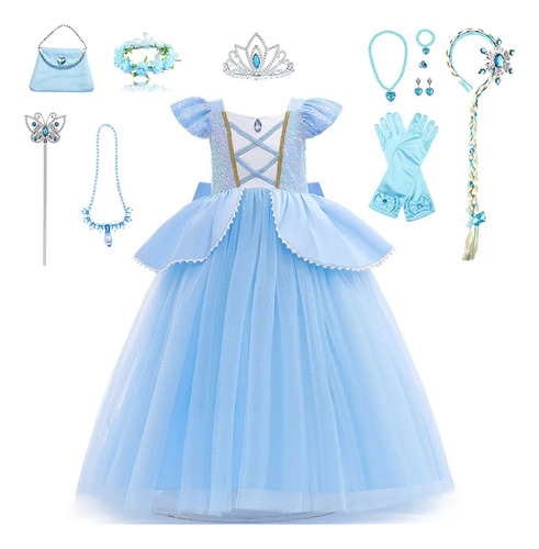 Disfraz De Princesa  Vestido De Novia Para Niña  Vestido [u]