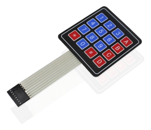 2 Pzas Teclado Matricial Membrana Matrix Keypad 4x4 