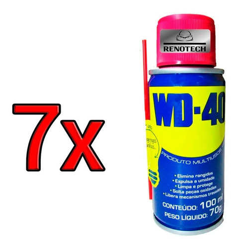 Desengripante Lubrificante Multiuso Spray Wd40 100ml 7x