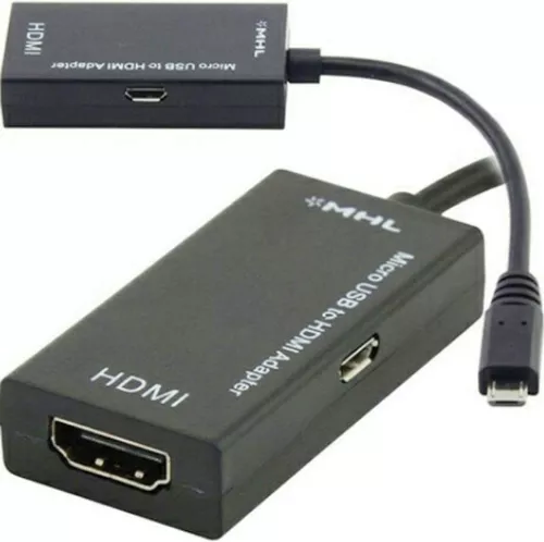 Adaptador MHL 5 Pin de Micro USB Macho a HDTV Hembra Negro para Telefo –  OcioDual