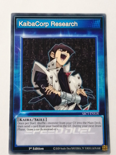 Speed Duels Skill Card Yugioh Kaibacorp Research