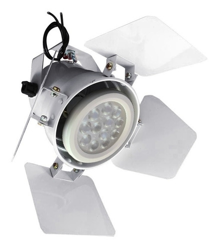 Canhão Refletor Spot Branco Barndoor Lâmpada Led 11w Bivolt