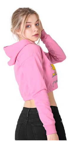 Sudadera Mujer Moda Con Capucha Rosa Peanuts 58204868