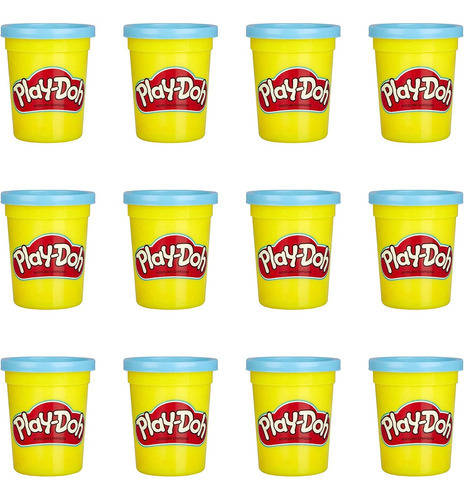 Play Doh Pack Com 12 Potes Azul 112g Hasbro E4827