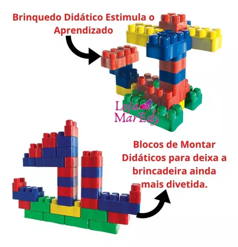 Blocos de Montar Jogo 1000 Peças Monte Fácil Brinquedo Educativos