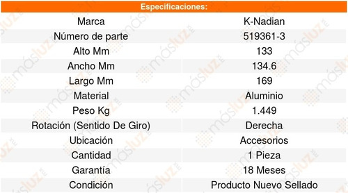 Bomba Agua Lx 450 L6 4.5l 95_97 K-nadian 8612338