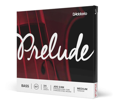 Encordoamento Contrabaixo D'addario Prelude J610 3/4m