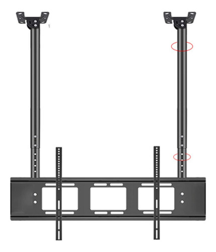 Soporte Techo Ajustable Para Tv Inclinable Doble Barra Led S